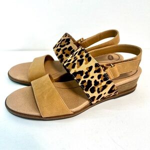 Dr.Scholls • Women's Freeform Slingback Sandals • Leopard/Tan • Size 9M 🩷